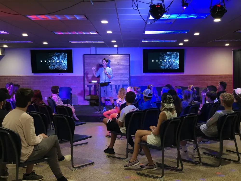 Students at a Thrive Night youth gathering