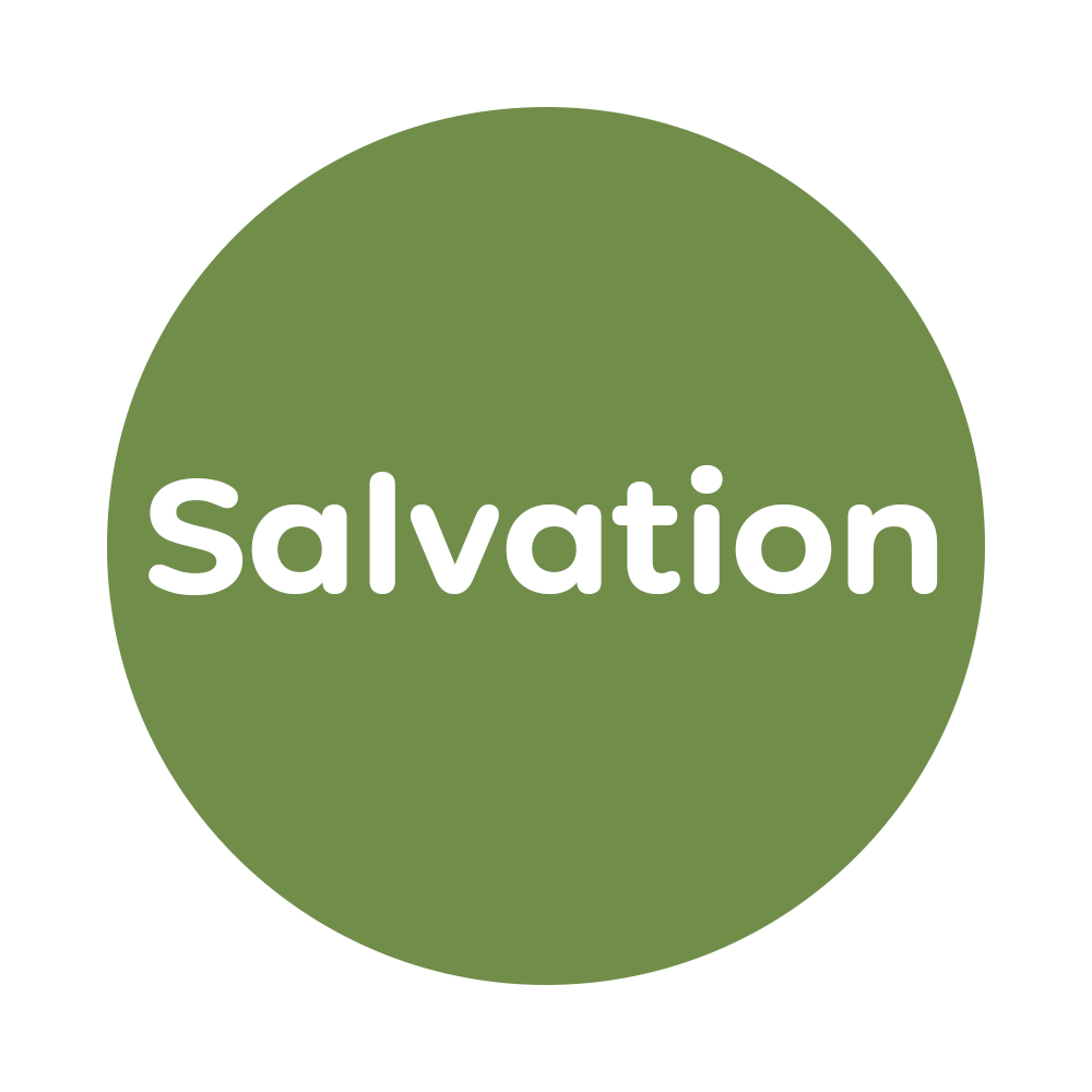Icon representing the belief in salvation by grace through faith