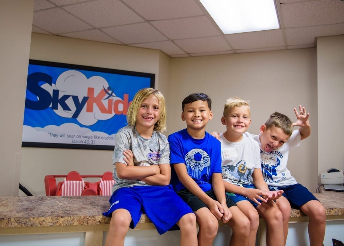 Kids at SkyKids, Skycrest’s children’s ministry
