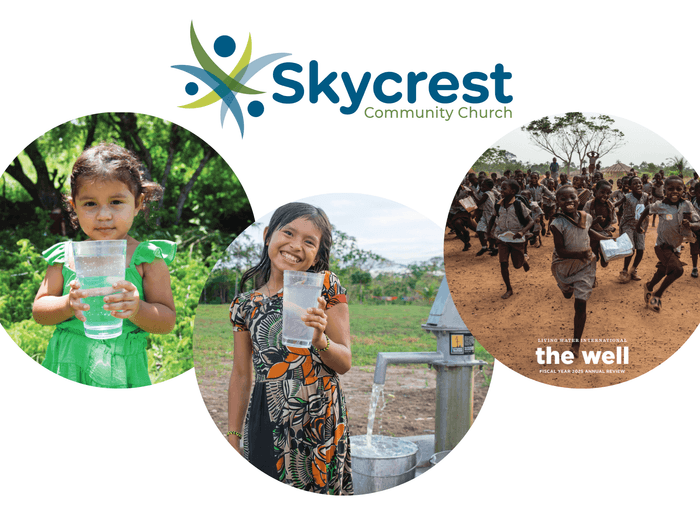 Living Water 2026: children with clean drinking water from new wells