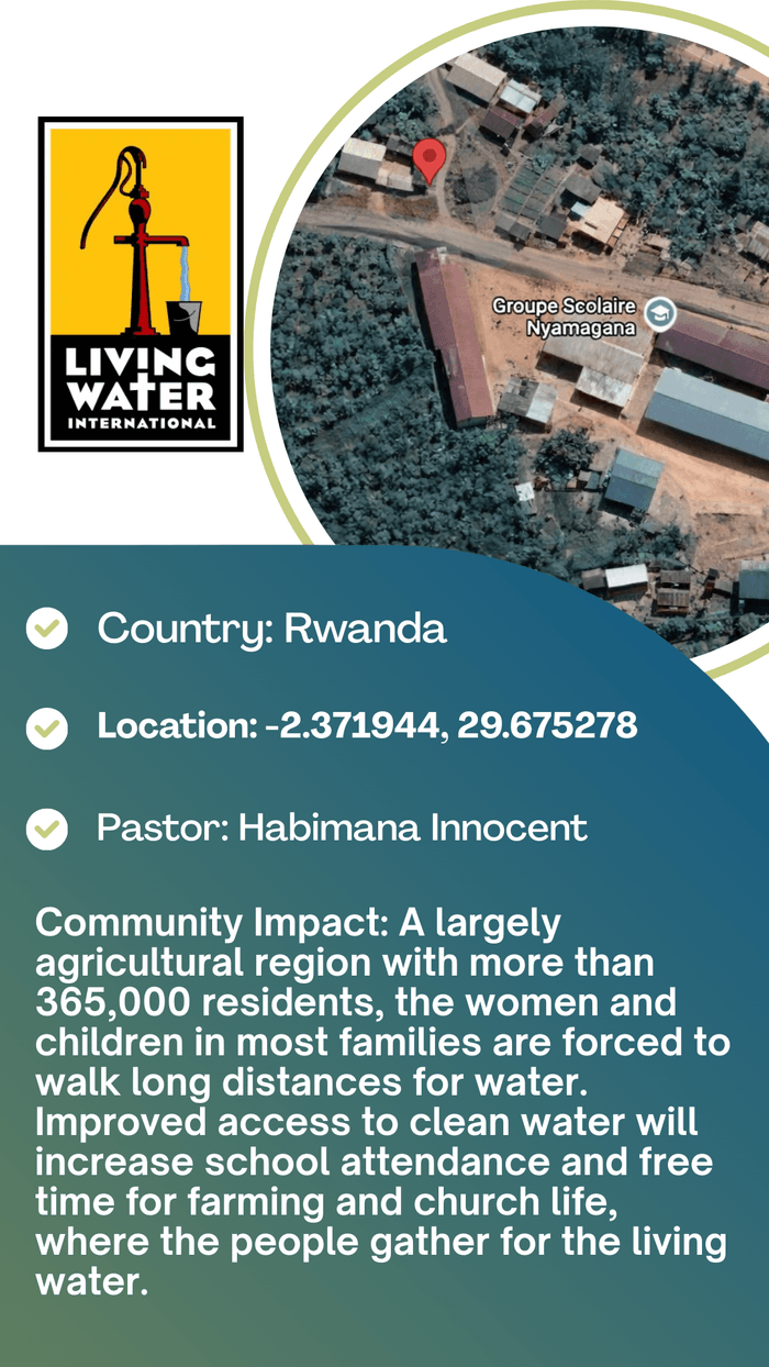 Prayer card: Gashyenzi Village, Rwanda